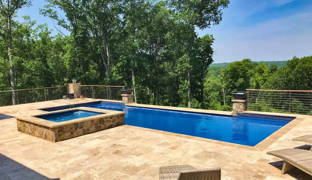 The Pinnacle backyard swimming pool design by Leisure Pools